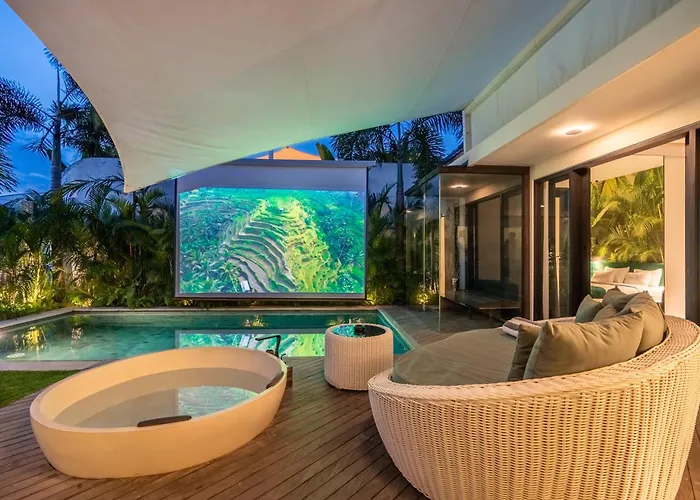 2br Magic Vision With Private Pool, Jacuzzi, Sauna & Ricefield View ヴィラ チャングー